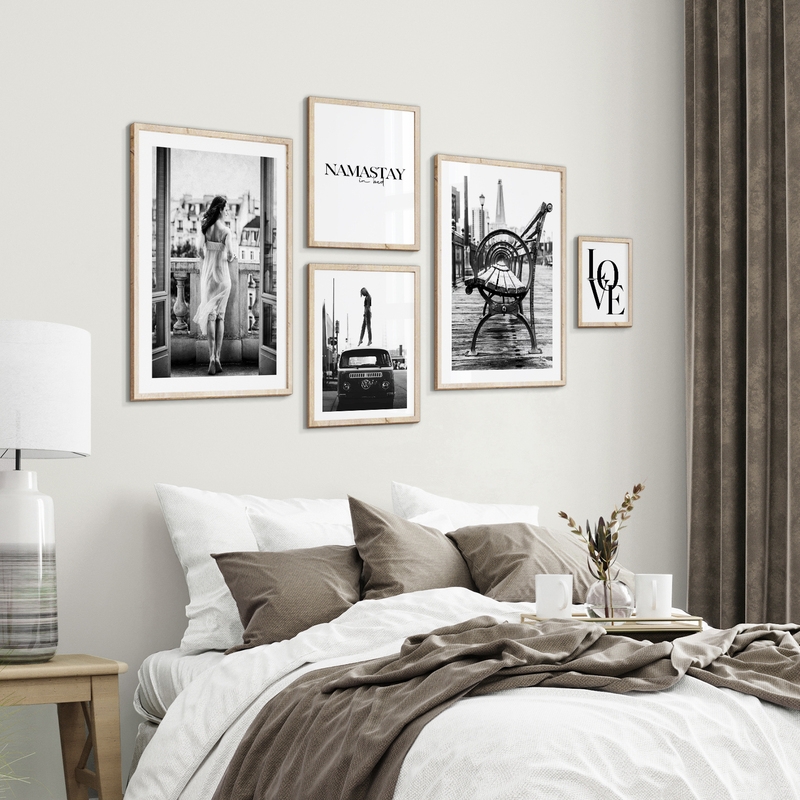 Gallery Wall White Bedroom 92 Gallerix.co.uk