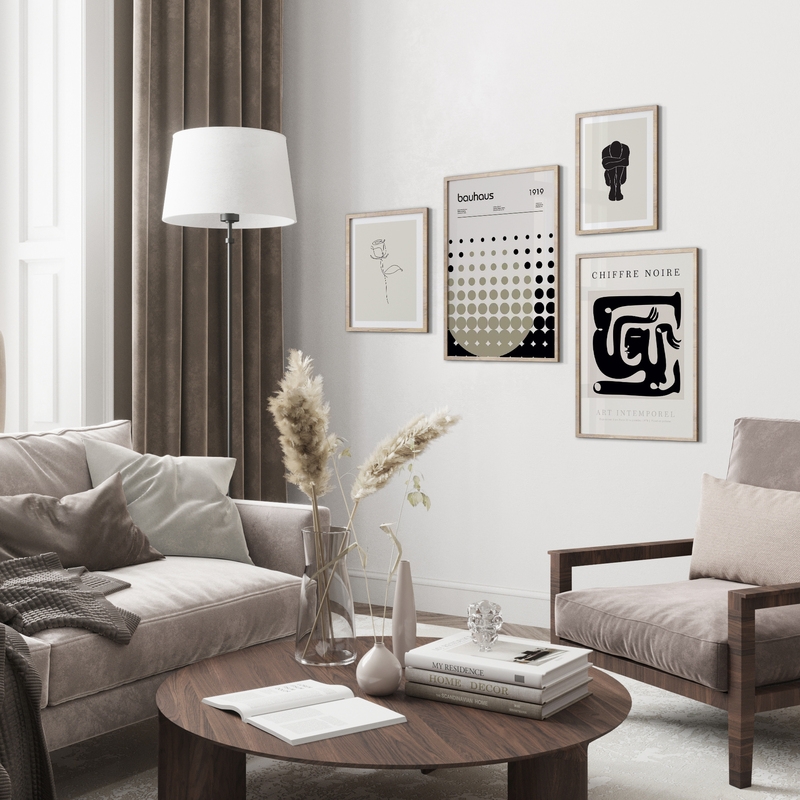 Gallery Wall White Living room 306 Gallerix.co.uk