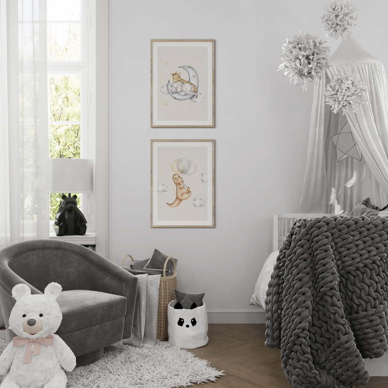 Gallery Wall White Kids room 383 Gallerix.co.uk